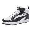 Puma Rebound V6 Leather Mid AC+ Jr Versatile Comfortable Shock Absorbing Durable Mid-Top Kids Basketball Shoes Kids Basketball Shoes 404317-01