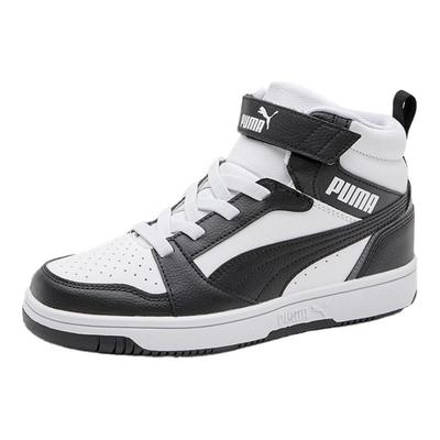 Rebound V6 Leather Mid AC+ Jr Versatile Comfortable Shock Absorbing Durable Mid-Top Kids Basketball Shoes Kids Basketball Shoes 404317-01