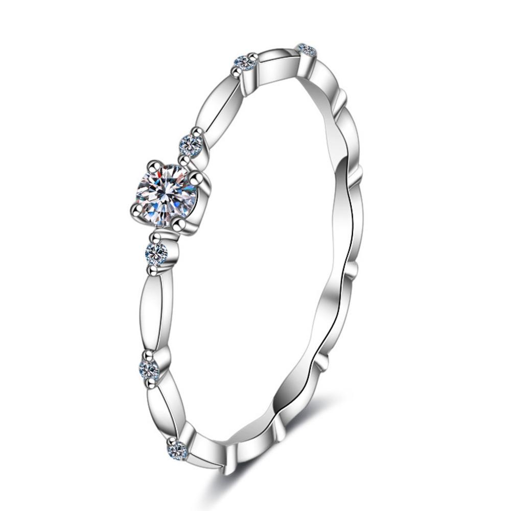 

S925 Sterling Silver 10 Point Moissanite Eternity Band Exquisite Ring D VVS1 Premium Fine Jewelry For Women US Size 5 белый