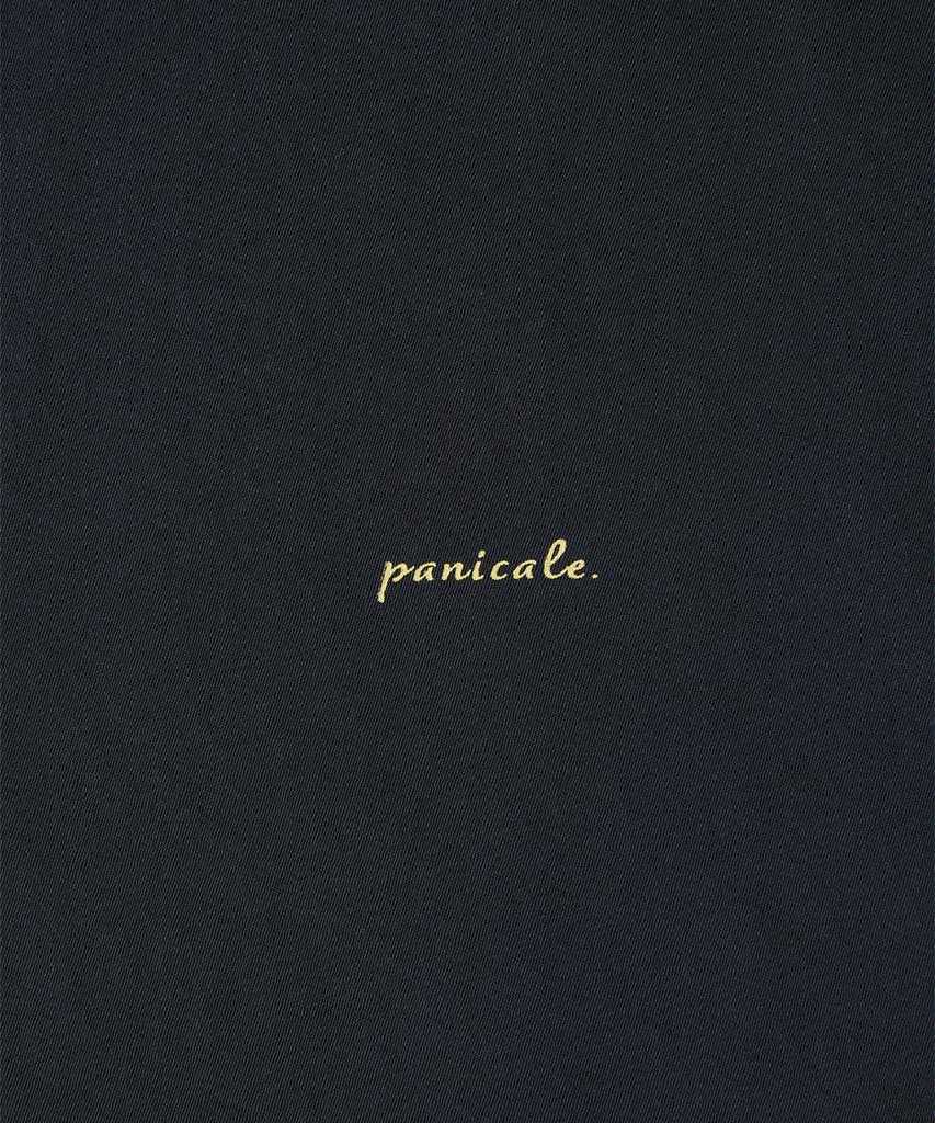 PANICALE Navy Vintage Washed Logo T-Shirt