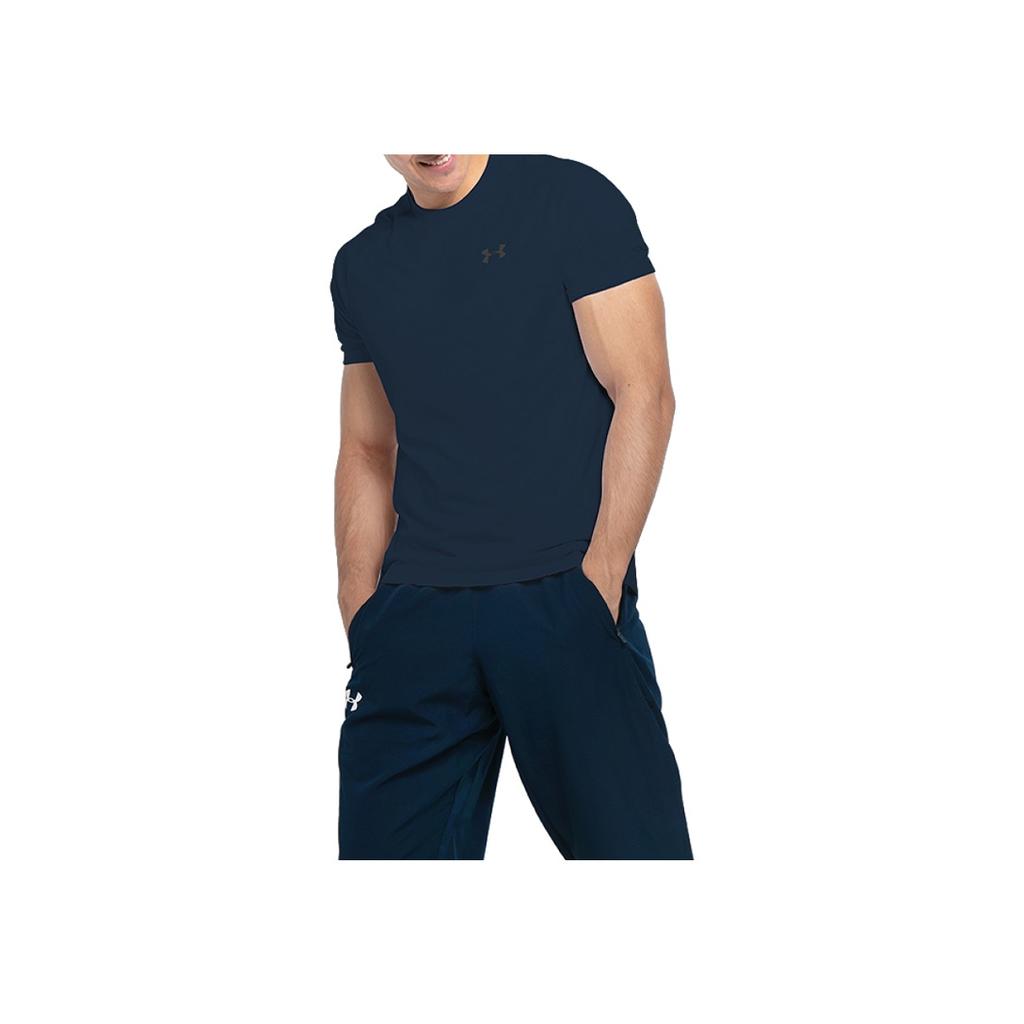 Under Armour Training Sports T-Shirt Men Tops Navy-Blue 1326413-408