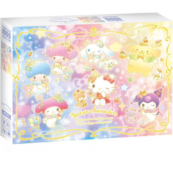 

Детский пазл Sanrio Персонажи Sparkly Dessert Time SAN-A10-017, 1000 деталей, разные цвета