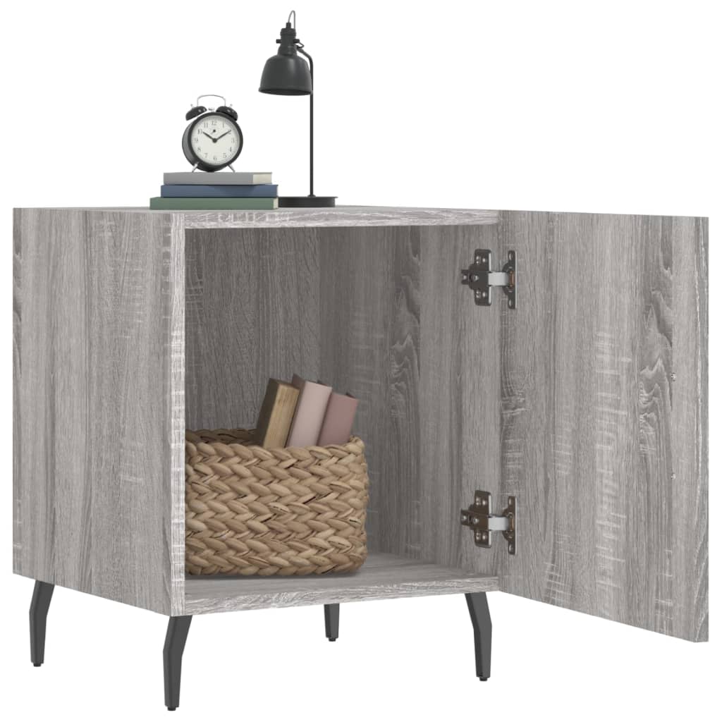 Nightstands 2 pcs Grey Sonoma 40 x 40 x 50 cm engineered wood