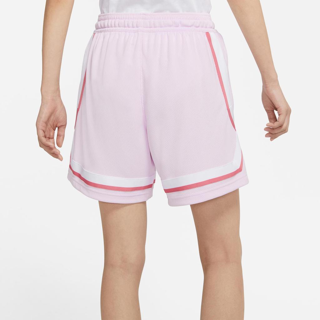 Nike Dri-Fit Fly Embroidered Logo Loose Sports Casual Breathable Shorts Women Shorts Pink DM7906-695