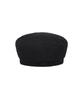 Bajal Epoxy Stud See-Through Beret Black