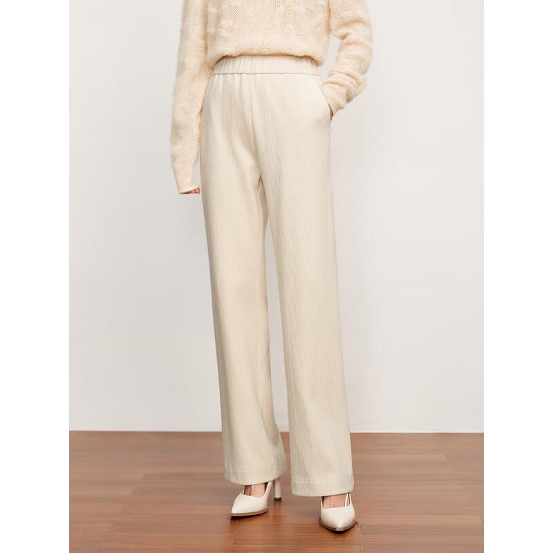 Jiu Zi Anna Kou Women's Chenille Straight-Leg Pants