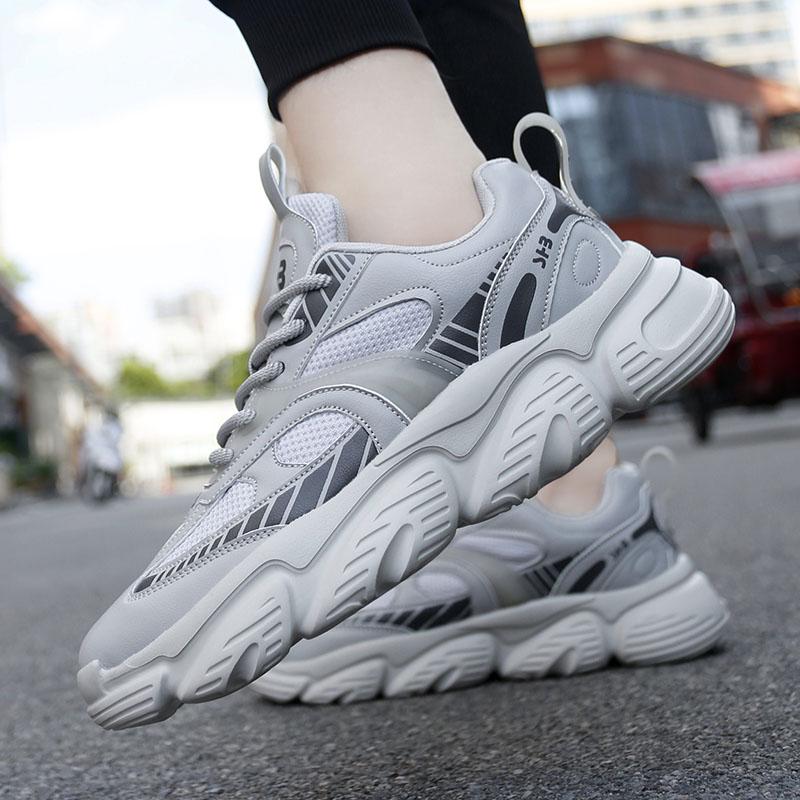 

Женские кроссовки для бега, баскетбола, тенниса, бадминтона, повседневная обувь для школьников и студентов, легкие кроссовки для пар, большие размеры 36-45 EU: 45 серый