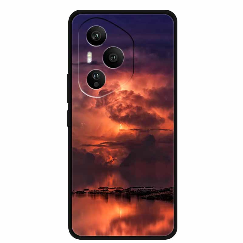For Honor 400 Pro 5G Case Original Soft Silicone TPU Phone Cases Cover Honor400 Pro DNP-NX9 6.7" Fashion Protector Planet Capa