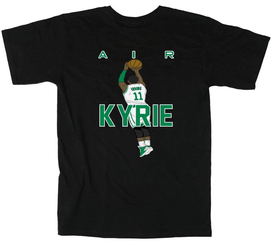 BLACK Kyrie Irving Boston Celtics Air Pic T-Shirt XXXL