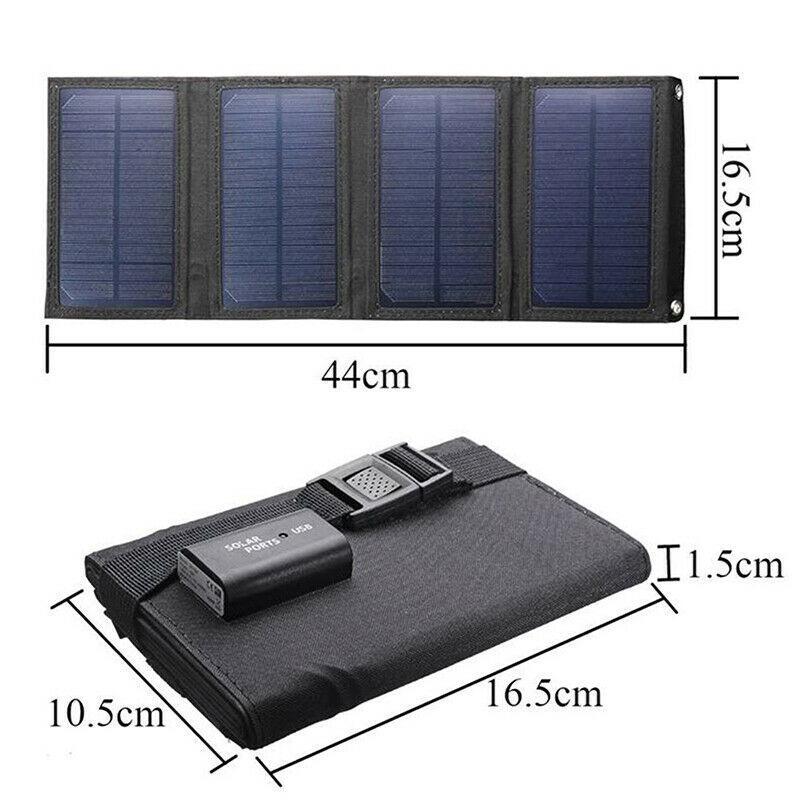 20W Solar Folding Bag: Portable 8W 5V USB Outdoor Mobile Phone Charger