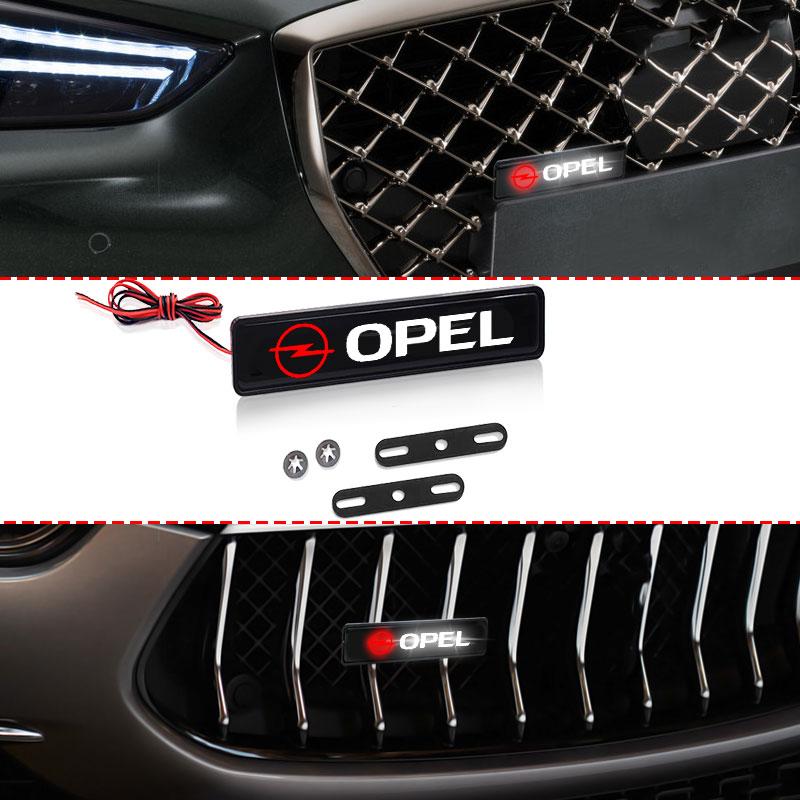 Car Light LED Front Hood Grille Emblem Badge Decorative For Opel Astra H G J Insignia Mokka Zafira Corsa Vectra C D Antara