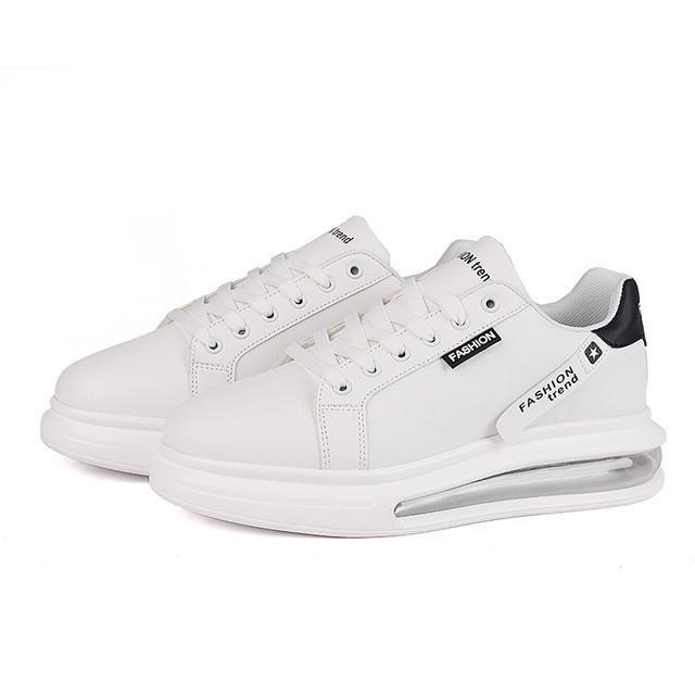 

Кроссовки Мужская модная повседневная обувь Мужская обувь для папы Тенденция контрастного цвета Универсальная мужская обувь Мужская маленькая белая обувь 39 чёрный