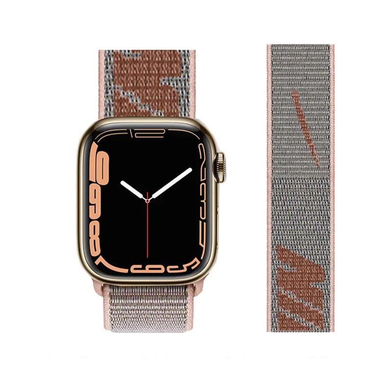 2025 Nylon Loop Strap for Apple Watch Band 44mm 40mm 49mm 45mm 41mm 38mm Bracelet  iWatch Series Ultra 2 9 8 3 4 5 6 Se 7 Band