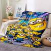 1Pc Minions Bananas Party Blanket Soft And Comfortable Casual Warm Camping Travel Christmas Halloween Gift M91750