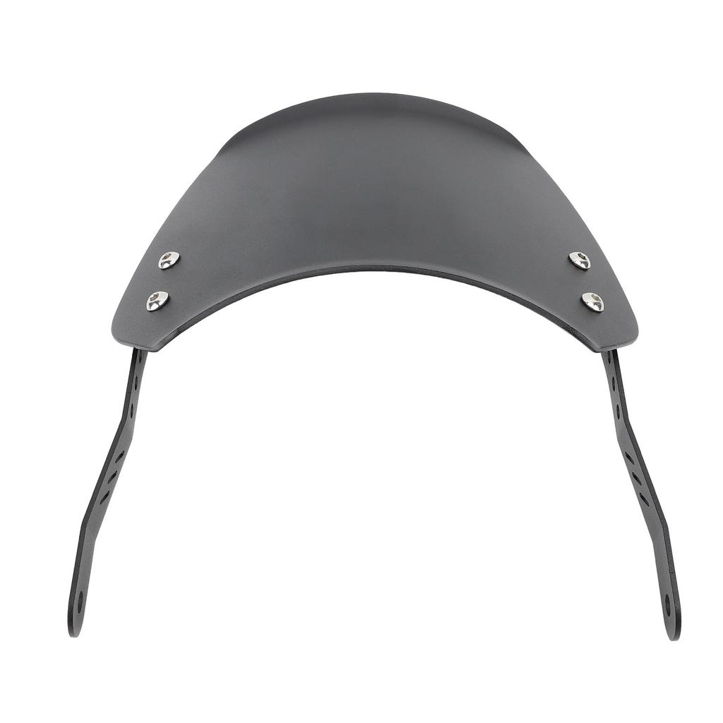 Motorcycle Aluminum Front Wind Deflector with Mount for 6.5in to 9.45in Round Headlights