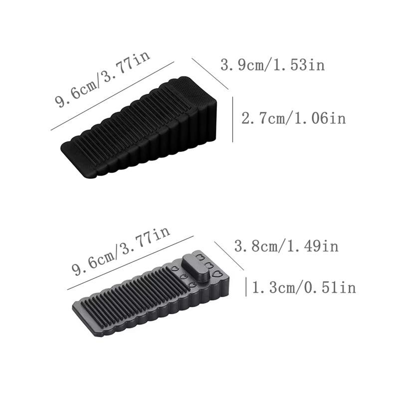 1ks bezpečnostní silikonové zarážky dveří Blokové klínové zarážky dveří Zarážka dveří domácí kanceláře Protikolizní zarážka zadních dveří