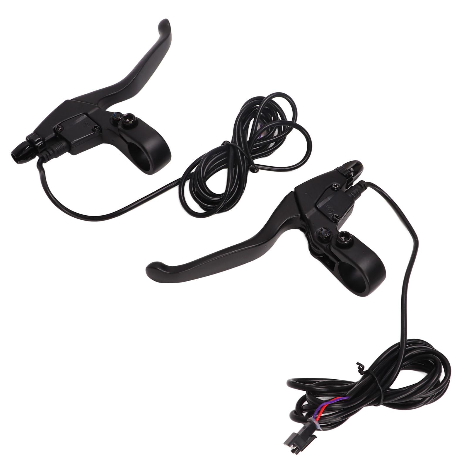 

Рычаг тормоза для электровелосипеда Алюминиевая водонепроницаемая ручка тормоза Рычаги электрического тормоза Запасные части Черный