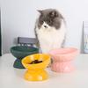 Fashion Ceramic Cat Bowl Protect Spine Oblique Mouth High-footed Dog Feeder Cat Food Bowl Water Bowls Pet Supplies Accessories
