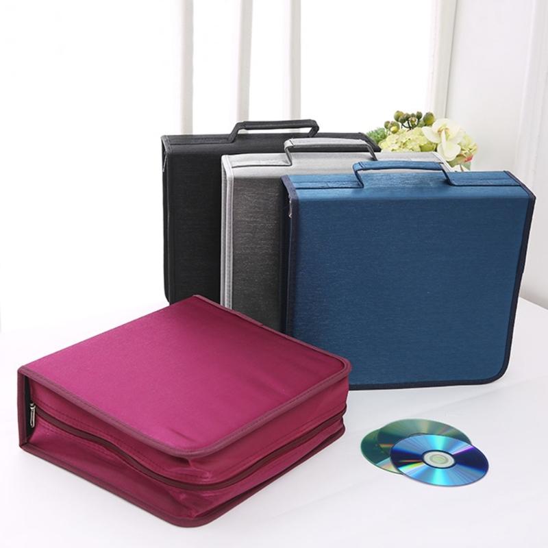 High Capacity Storage Organization Holds 256/384 Discs Nonwoven Fabric Lightweight Portable Storage Booklet Album Box