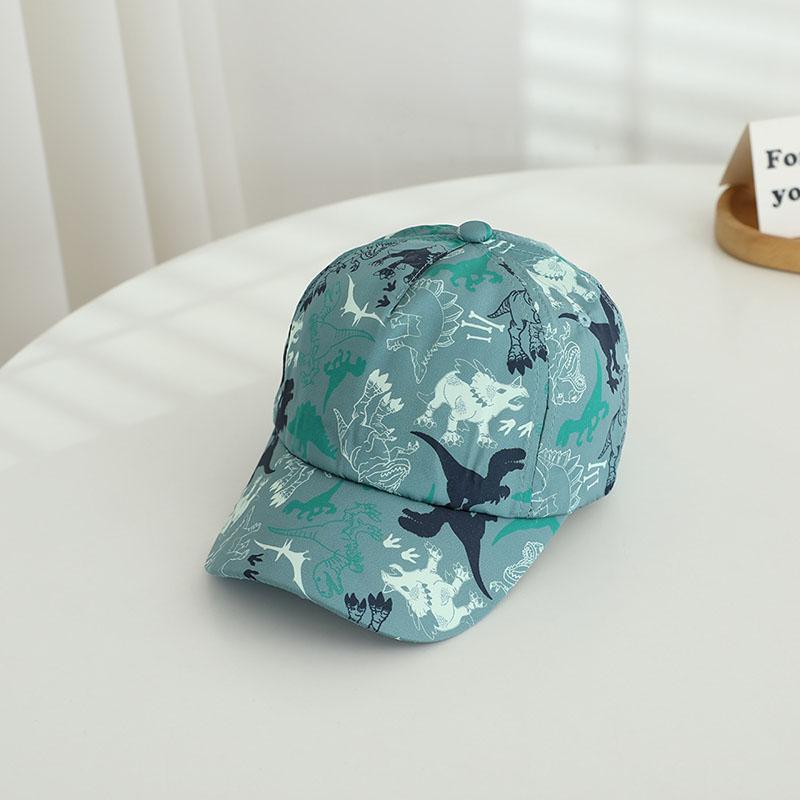 Print Dinosaur Children Baseball Cap Fashion Boys Sunshade Peaked Caps 2-6Year Kids Duck Tongue Hat Baby Outdoor Sunshade Visors