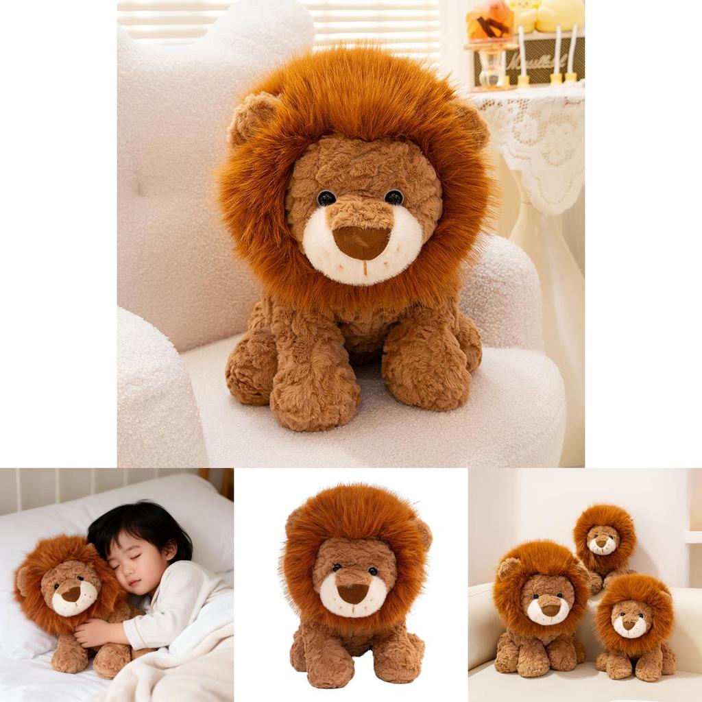 Plush Lion Stuffed Animal Pillow For Kids And Adults Animal Decor Gift