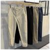 Summer and Autumn Hot Pants for Men's Solid Color Loose Casual Suit Korean Style Cone Slim Fit Men's Feet