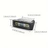 Dispositivo de alarma de presión de neumáticos para automóvil con sistema TPMS solar, pantalla digital colorida y 4 sensores externos, advertencia de temperatura y presión de neumáticos