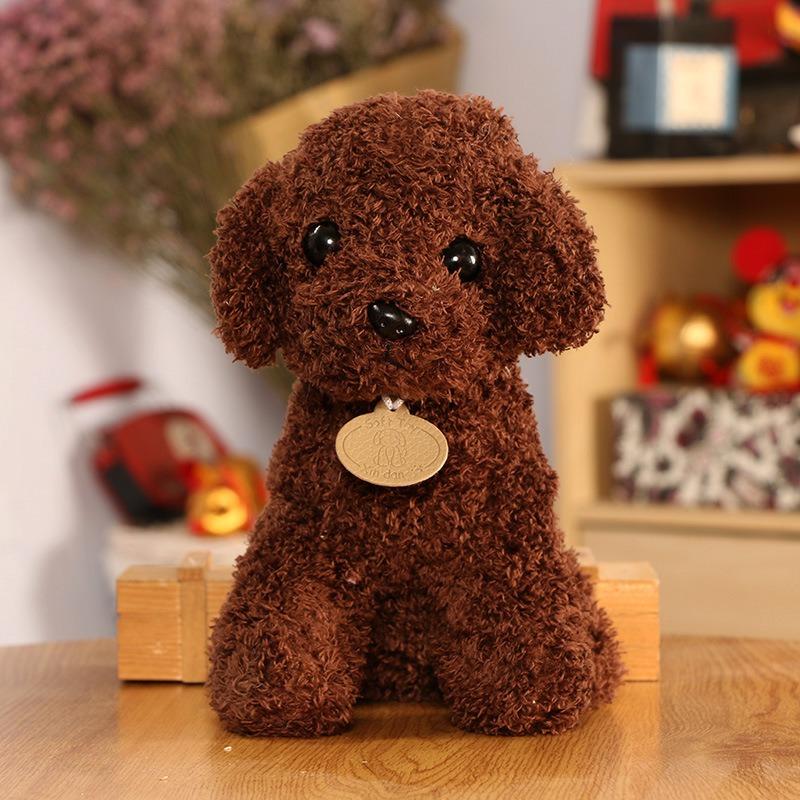 Little Dog Plush Toys, Dog Dolls, Teddy Dog Dolls, Cute Little Animal Dolls On The Bed
