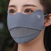 Women’s Breathable UV Protection Face Shield for Summer Cycling - Washable, Stylish, Eye Corner Protection