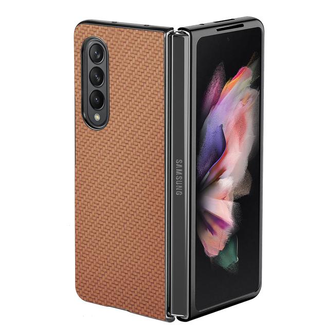 Antypoślizgowe, składane, smukłe etui z włókna węglowego do Samsung Galaxy Z Fold 4 Fold4 Fold 3 2 Fold3 Fold2 Odporne na wstrząsy Funda