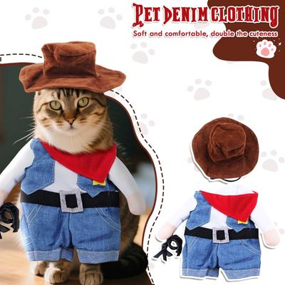 Kostium Kot Dynia na Halloween Sweter Wełniany Dla Małych Zabawnych Kurtek Jeansowych Dla Małych Psów i Kotów
