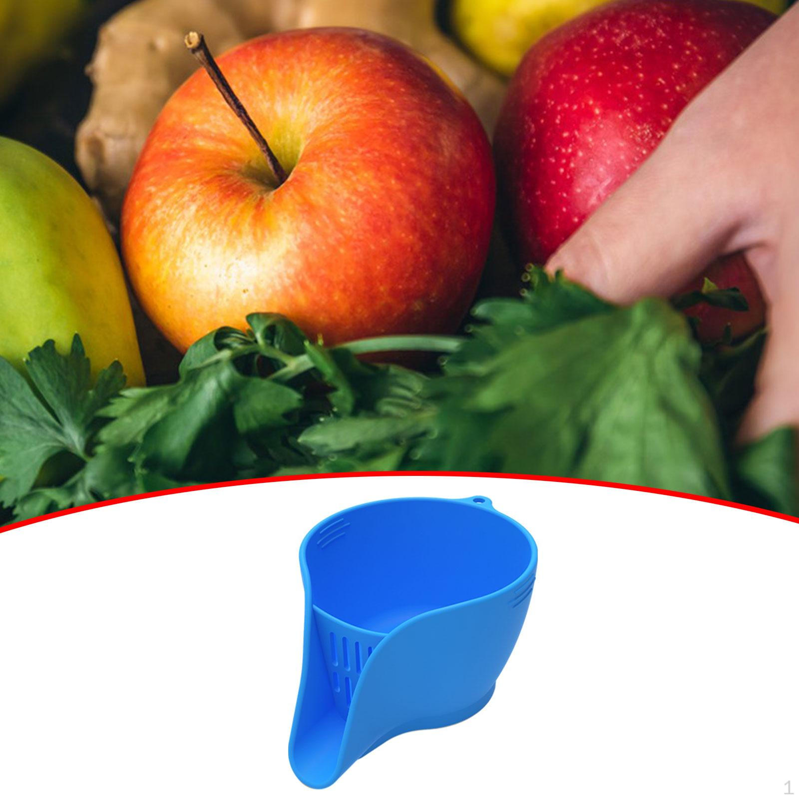 

Сливная корзина Воронка Еда Паста с аксессуарами Силиконовый маленький дуршлаг Чаша синий