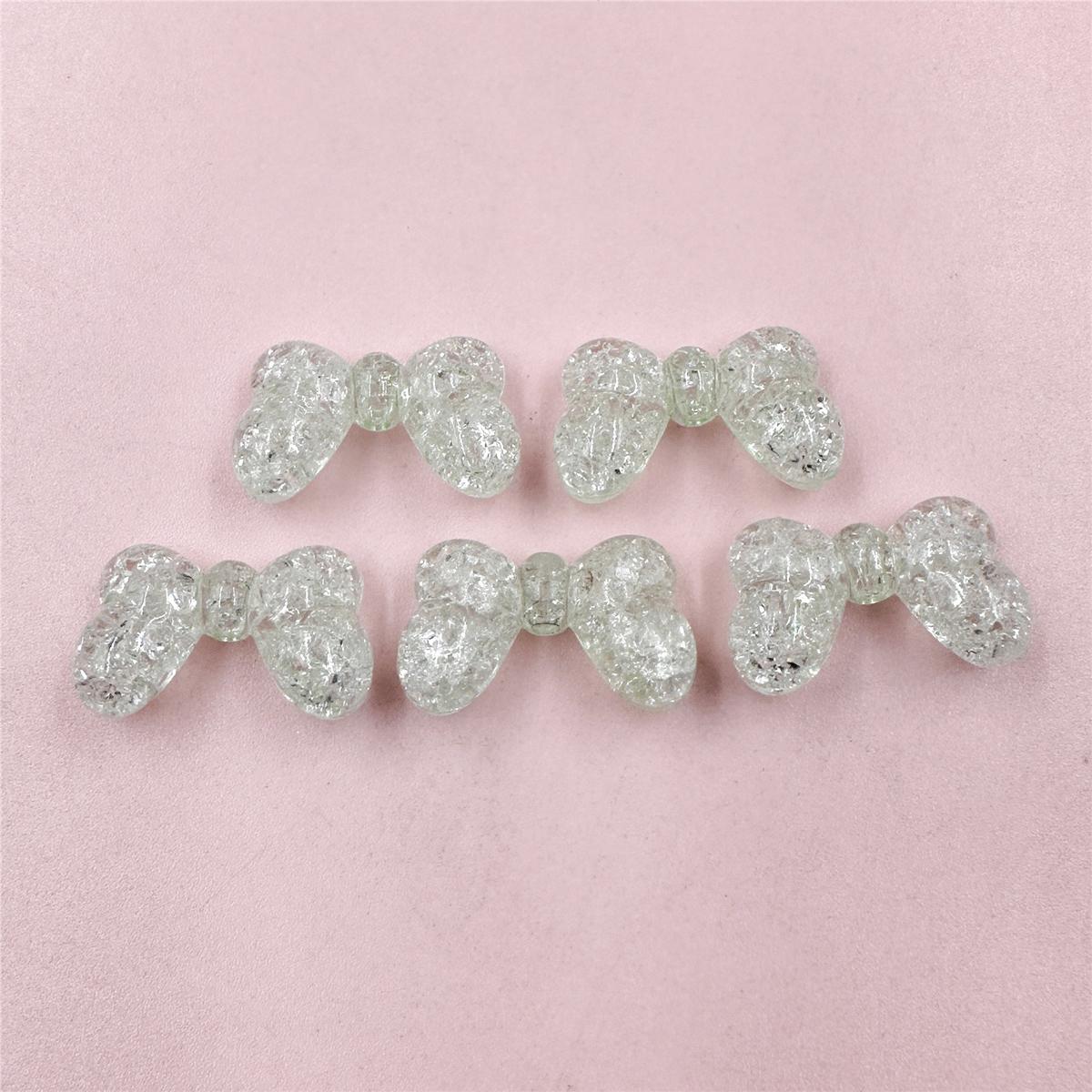 

Креативная модная бусина 16,5*27 мм, материалы ручной работы, лопающийся бант, акриловые бусины, 5 шт. зелёный