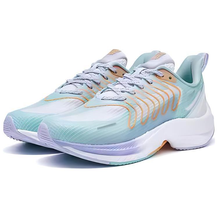 Xtep Speed 3.0 Comfortable Shock Absorption Breathable Lightweight Low-Top Running Shoes Women sneaker Green White 978318110052