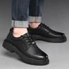 Fashion Genuine Leather Men's Dress Shoes Luxury Brand Business Oxford Shoes High Quality Comfy Office Formal shose Italian Men Shoes