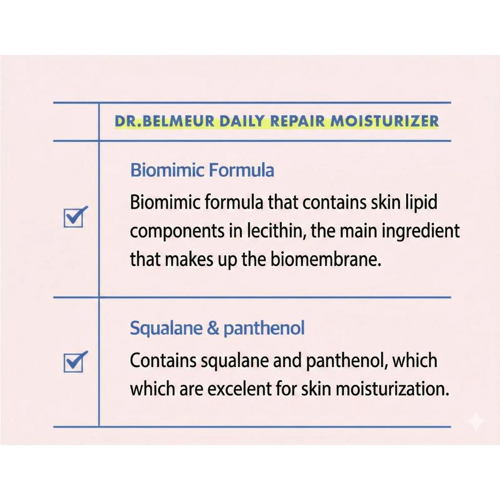 [TheFaceShop] Dr. Belmeur Daily Repair Set: Moisturizer 120ml + Toner 200ml