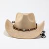 Moda autunno e inverno versatile cappello western cowboy in camoscio cappello accessori cappello a cilindro tibetano cappello in feltro