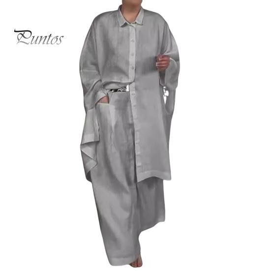 

2 шт./компл., осенне-весенняя женская рубашка и брюки, комплект, блузка на пуговицах с длинными рукавами и лацканами с нагрудным карманом, эластичные брюки на талии, OL для поездок на работу, спорт