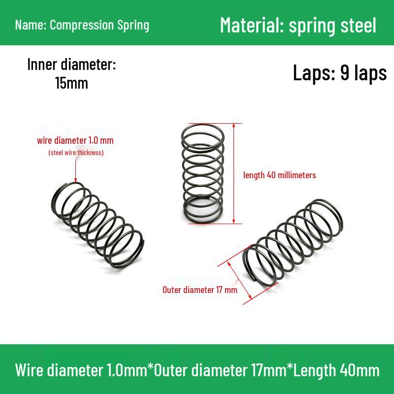 Heavy Duty Y-Type Compression Spring Shock Absorber, 1.0mm Wire Diameter, Outer Diameter 5-20mm.