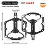 WEST BIKING Dual-DU/3 Bearing Bicycle Pedals Waterproof Wide Anti-Slip Platform Aluminum Alloy Bike Pedal for Mountain Road Bike 6