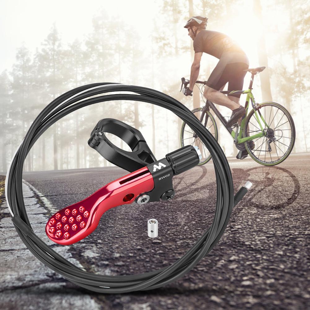 Bicycle Dropper Post Lever Shifter Universal Bicycle Dropper Seatpost Remote Wire Control for Mountain Road Bicycle Handlebars