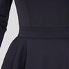 J Jane Classic Color Block Ribbon Flare Dress (Black)
