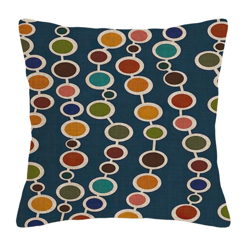 Home Decor Abstract & Geometric Patterned Pillow Covers Pattern Cushion Cover Suitable For Sofa Bedroom Car Pillow Cover