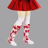 Halloween Bloody Stockings Thigh High Stocking Knee Highs Socks for Halloween Cosplay Party Printed Long Tube Socks