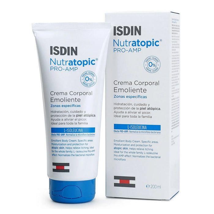 Crème Émolliente - ISDIN - Nutratopic Pro-Amp - 200 Ml - Hypoallergénique - Enfant