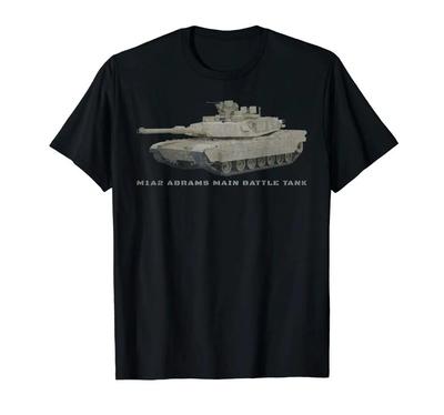 M1A2 Abrams Battle Tank T Shirt Gift Summer  Short Sleeve Plus Size Fashion Street Wear Tops Homme American Fit T Shirt Unisex