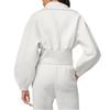 Nike Odzież sportowa Tech Fleece Jednolity kolor Luźny krój Krótka kurtka Damskie kurtki Jasnoszary FN2524-013