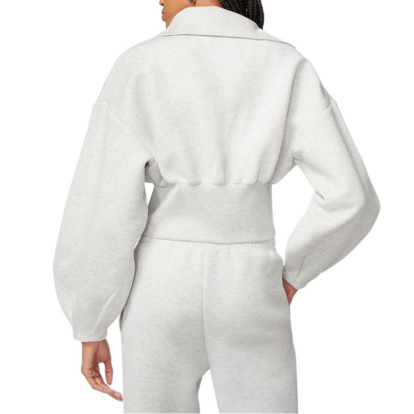 Nike Odzież sportowa Tech Fleece Jednolity kolor Luźny krój Krótka kurtka Damskie kurtki Jasnoszary FN2524-013