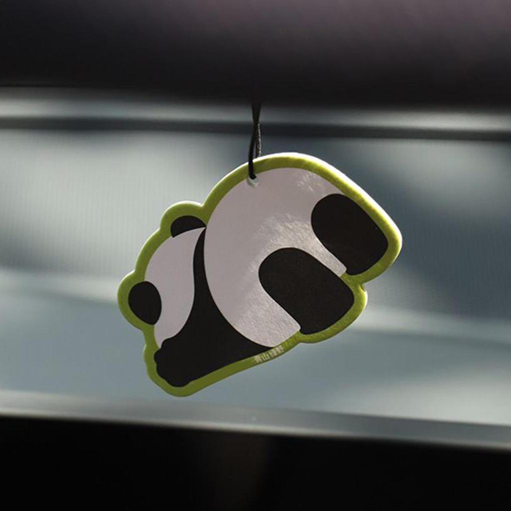 4 Stück Auto Panda Dufttabletten Auto Innenanhänger Anhänger Lufterfrischer Aromatherapie Ätherisches Öl Hängende Dekoration