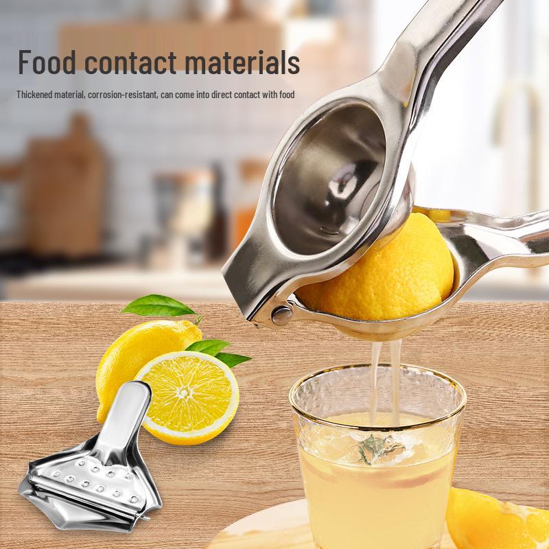 Stainless Steel Manual Citrus Juicer: Hand Press Squeezer for Lemons, Oranges, and Other Fruits
